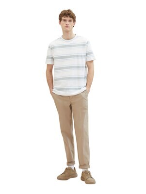 Tom Tailor T-shirt met strepen, white multi stripe