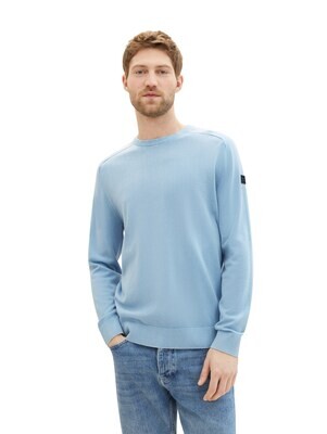 Tom Tailor Pullover washed out middle blue