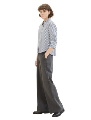 Tom Tailor Gestreepte blouse met TENCEL(TM) Lyocell, navy white vertical stripe