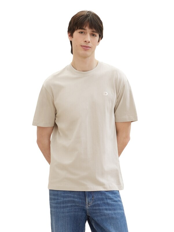 Tom Tailor Relaxed t-shirt, Light Dove Grey