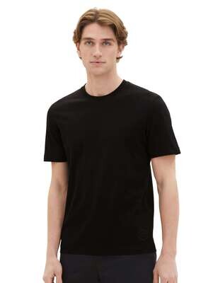 Tom Tailor Basic T-shirt in een set van 2, Black