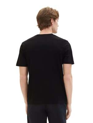 Tom Tailor Basic T-shirt in een set van 2, Black