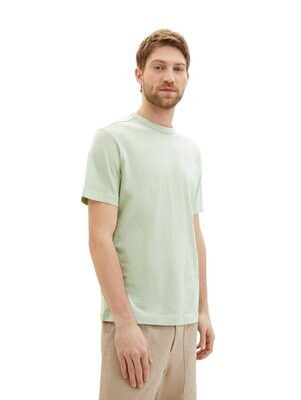 Tom Tailor T-shirt met logoprint, tender sea green