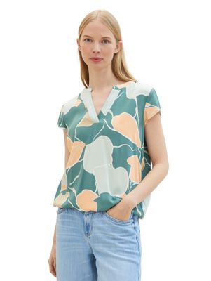Tom Tailor Gedessineerde blouse, abstract flower print