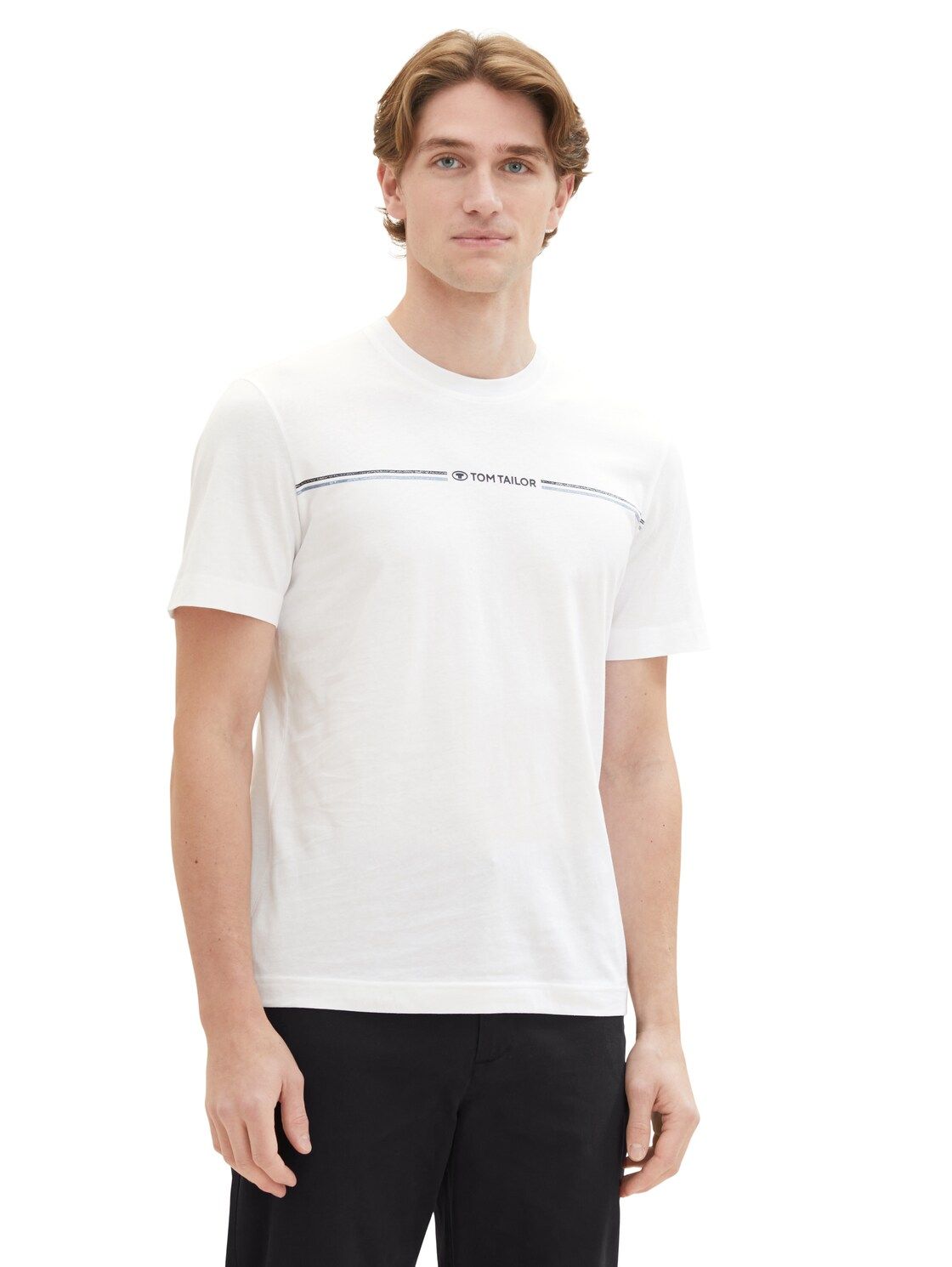 Tom Tailor T-shirt met print, White