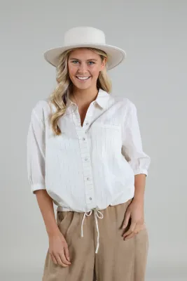 Nukus Esther blouse, off white