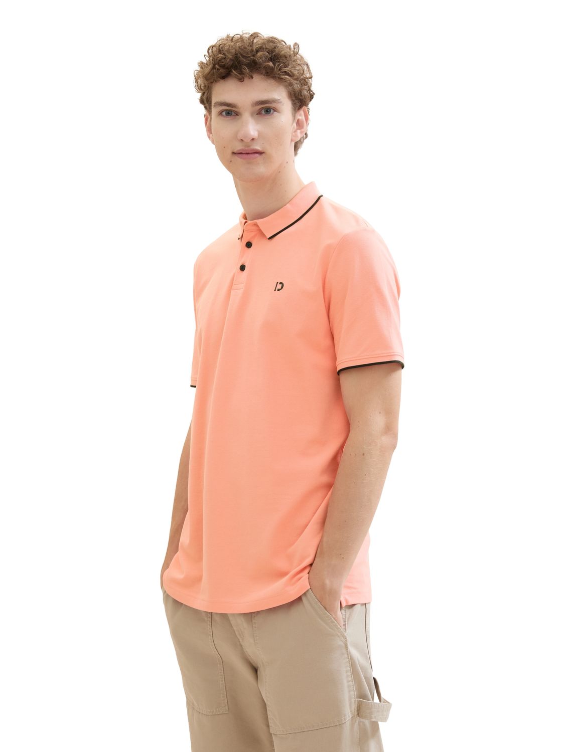 Tom Tailor basic poloshirt, clear coral