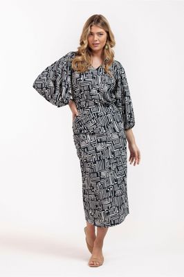Studio Anneloes Ines graphic skirt, blauw