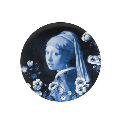 Heinen Bord Vermeer Meisje met de parel, delfts blauw