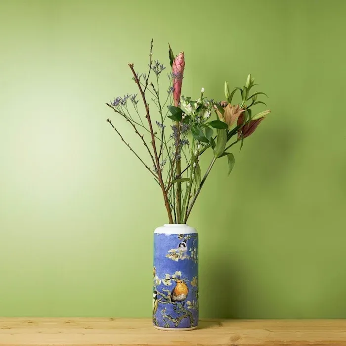 Heinen Cilindervaas Vogels Van Gogh