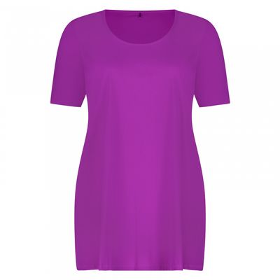 Plus Basics Tee Round Neck, cyclam