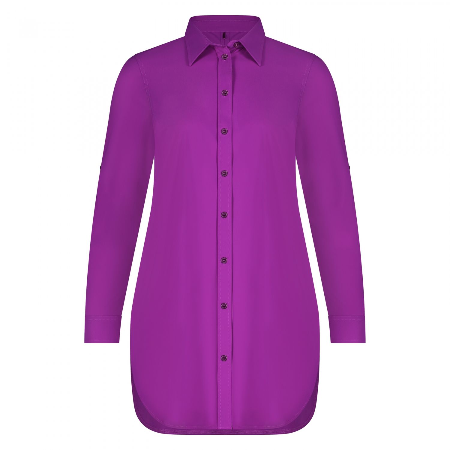Plus Basics Blouse long LS, Cyclam