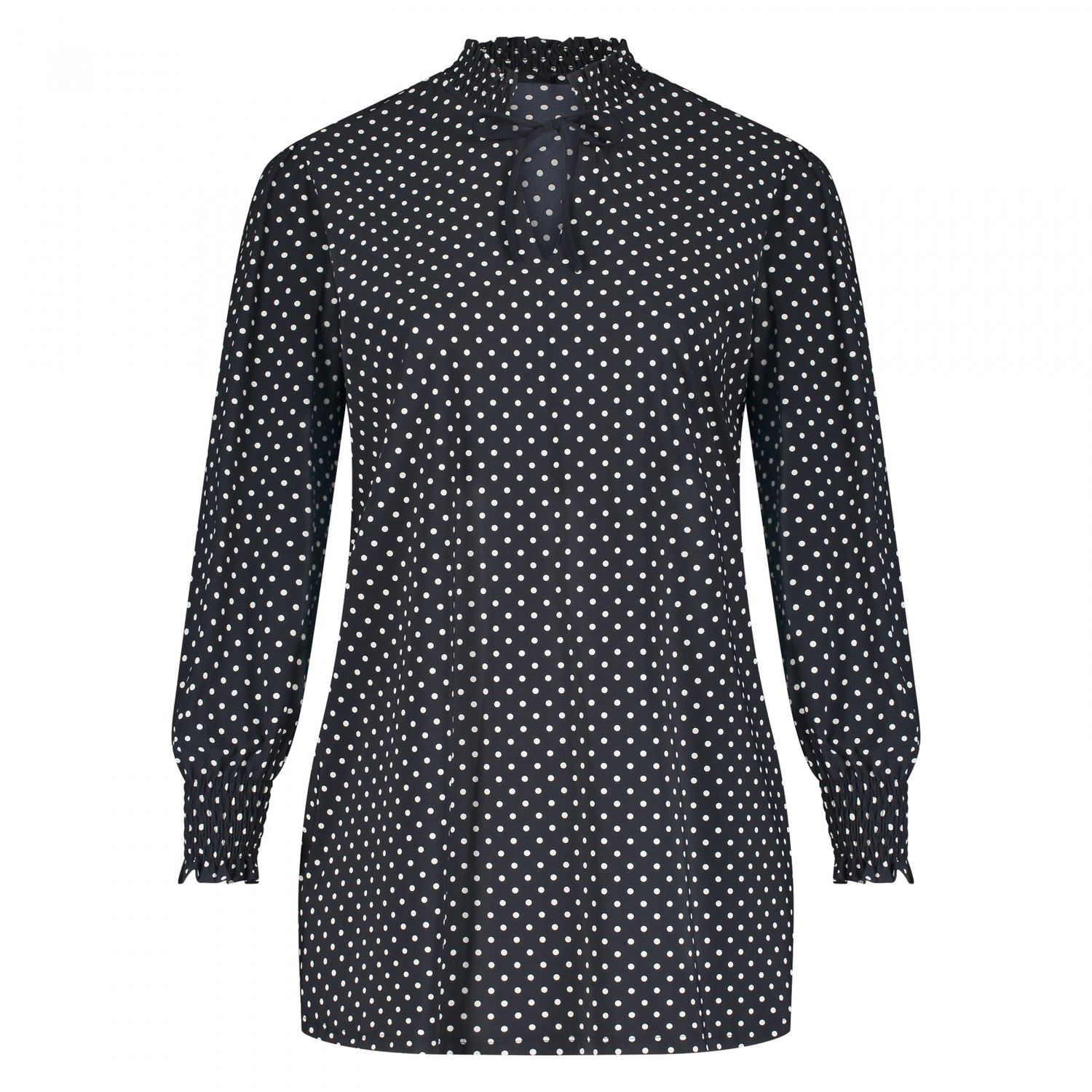 Plus Basics Smock top, College dot