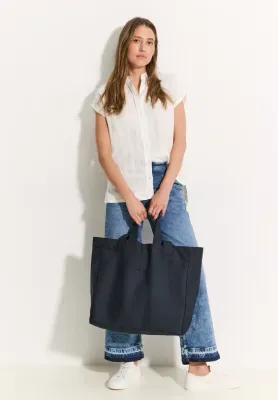 Cecil canvas shopper, universal blue