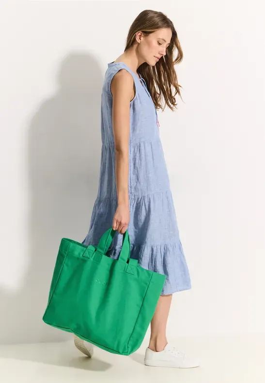 Cecil canvas shopper, fresh apple green