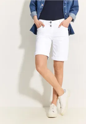 Cecil Jeansshort, White
