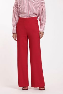 Studio Anneloes Lexie bonded trousers, rood