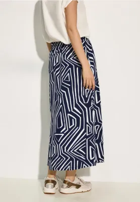 Cecil Viscose maxirok, universal blue
