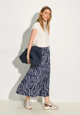 Cecil Viscose maxirok, universal blue