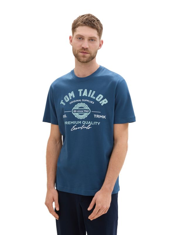 Tom Tailor Basic T-shirt, Nighttime blue