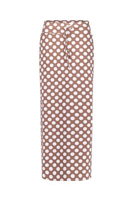 Studio Anneloes Cloe dot skirt, chocolate/off white