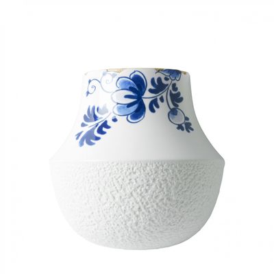 Heinen Blauw Bloesem Muur bloempot 1