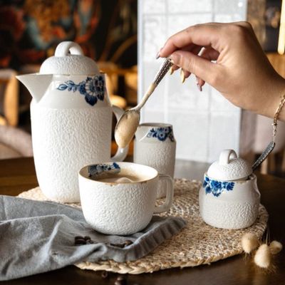Heinen Blauw Bloesem suikerpotje