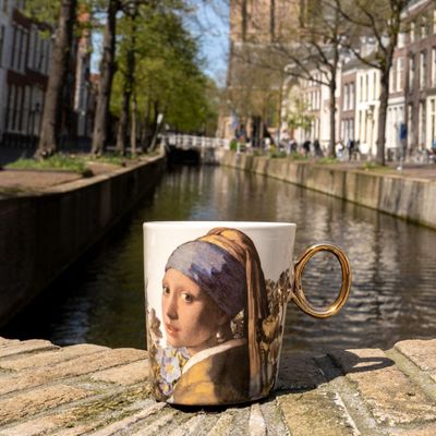 Heinen Mok Meisje met de parel pastel