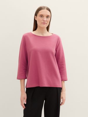Tom Tailor Shirt 3/4 mouwen, pink velvet