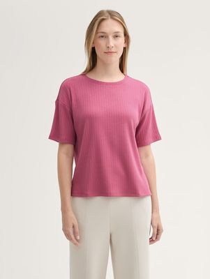 Tom Tailor T-shirt Los vallend, pink velvet