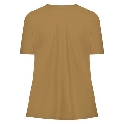 Plus Basics Wrap Top, caramel