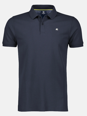 Lerros polo btn piquee, night blue