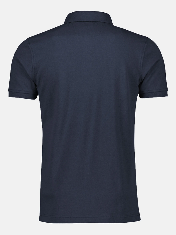 Lerros polo btn piquee, night blue