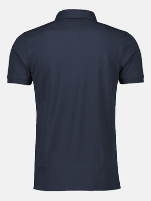 Lerros polo btn piquee, night blue