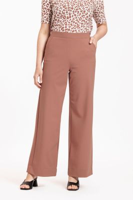 Studio Anneloes Lexie bonded trousers, chocolate