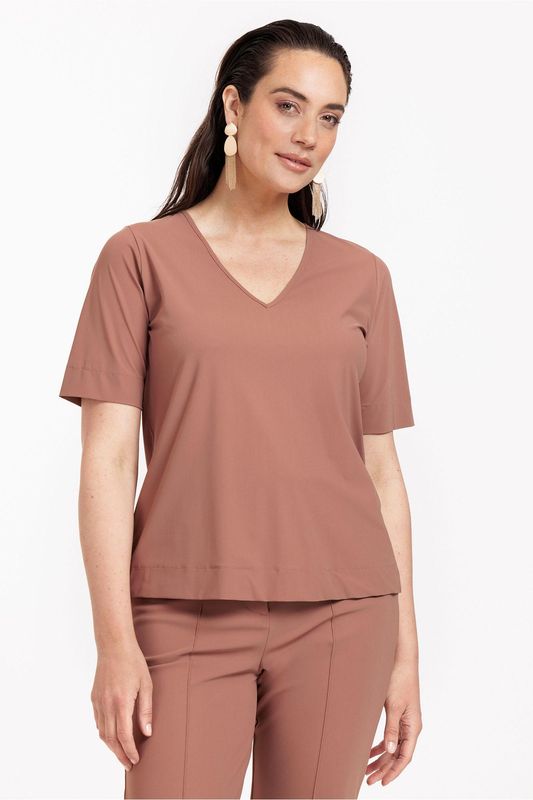 Studio Anneloes Vick ssl shirt, chocolate