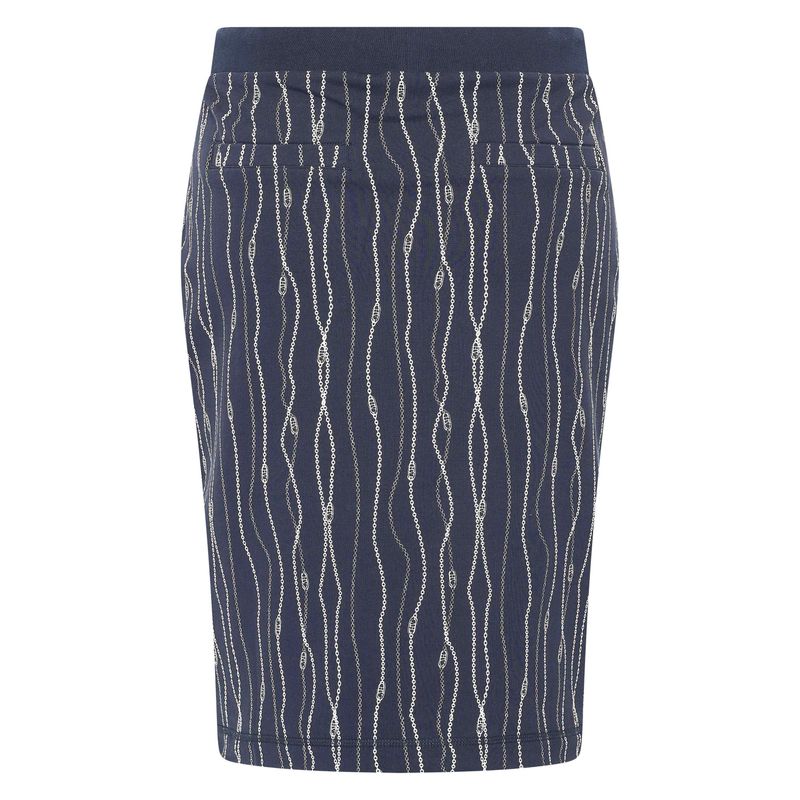 HV Society Skirt Marie, navy AOP