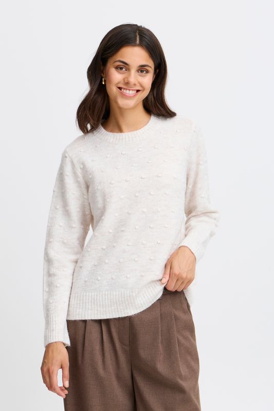 Fransa Elise pullover, Limestone melange