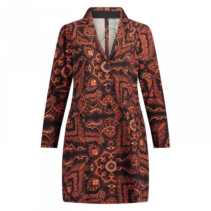 Plus Basic Jacket long, Persian Paisley