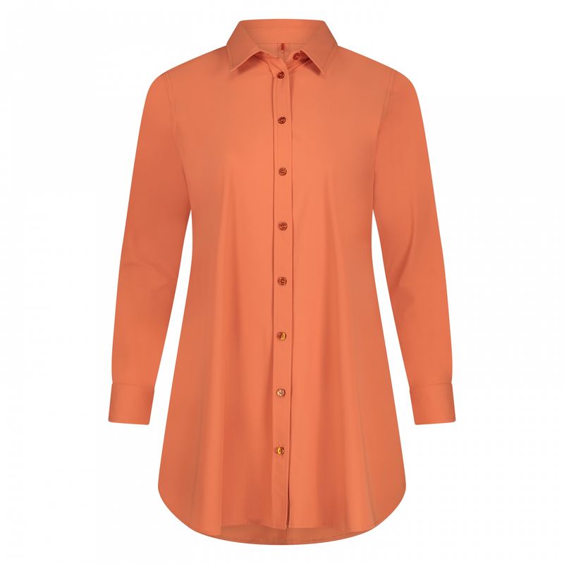 Plus Basic Blouse Long LS, Ginger