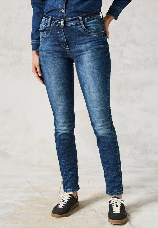 Cecil Toronto Mid Blue, mid blue wash