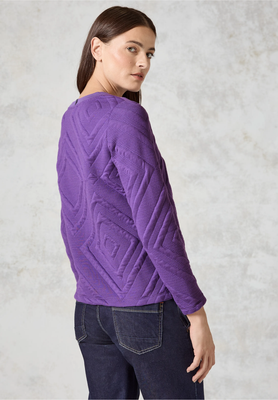Cecil 3D Structure Shirt, wild lilac