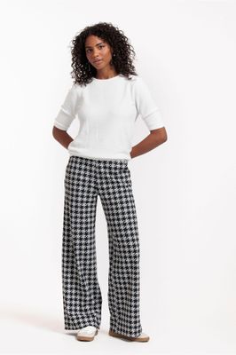 Studio Anneloes Lexie bonded PDP trousers, black/kit