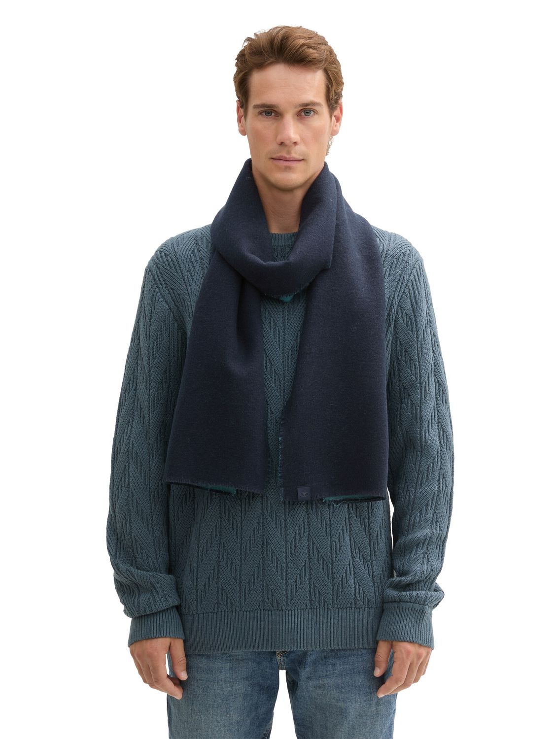 Tom Tailor basic scarf, Sky Captain Blue
