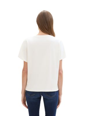 Tom Tailor T-shirt scub, Whisper White