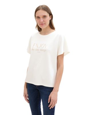 Tom Tailor T-shirt scub, Whisper White