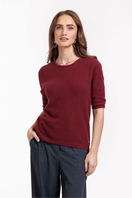 Studio Anneloes Felicia soft pullover, merlot