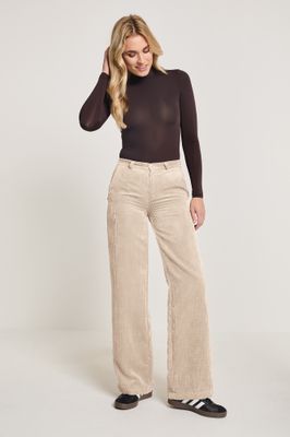 Para Mi Mira (Elastic) Flowy Ribcord, Winter White