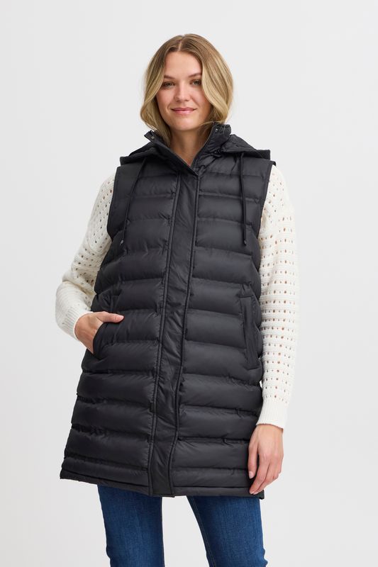 Fransa BAFAB Waistcoat, black