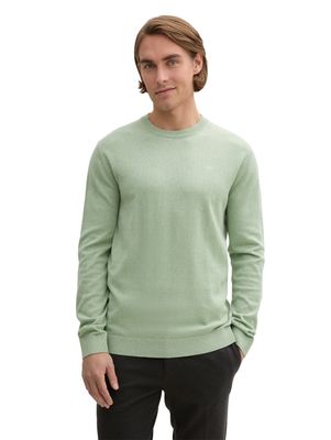 Tom Tailor basic gebreide trui, spring green melange